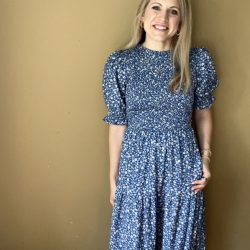 Ruffle Short Sleeve Dress